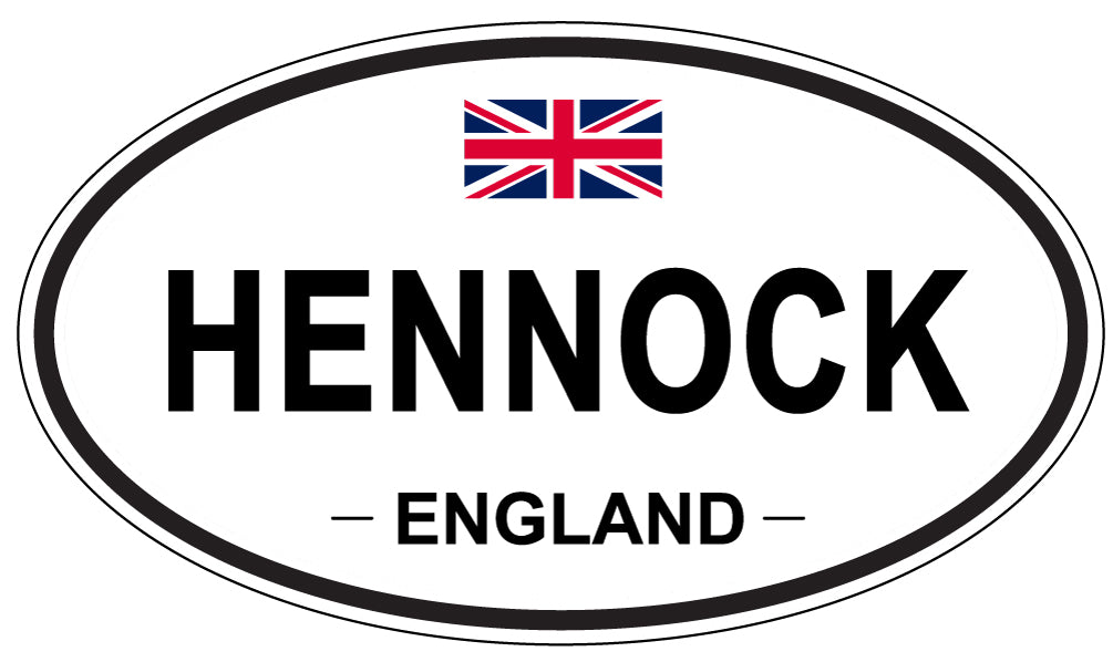 HENNOCK, England - Oval Magnet