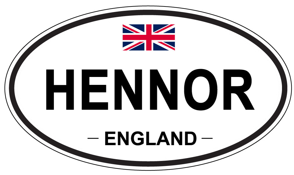 HENNOR, England - Oval Magnet