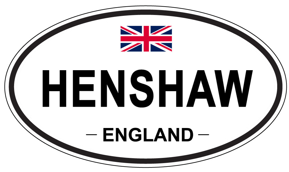 HENSHAW, England - Oval Magnet