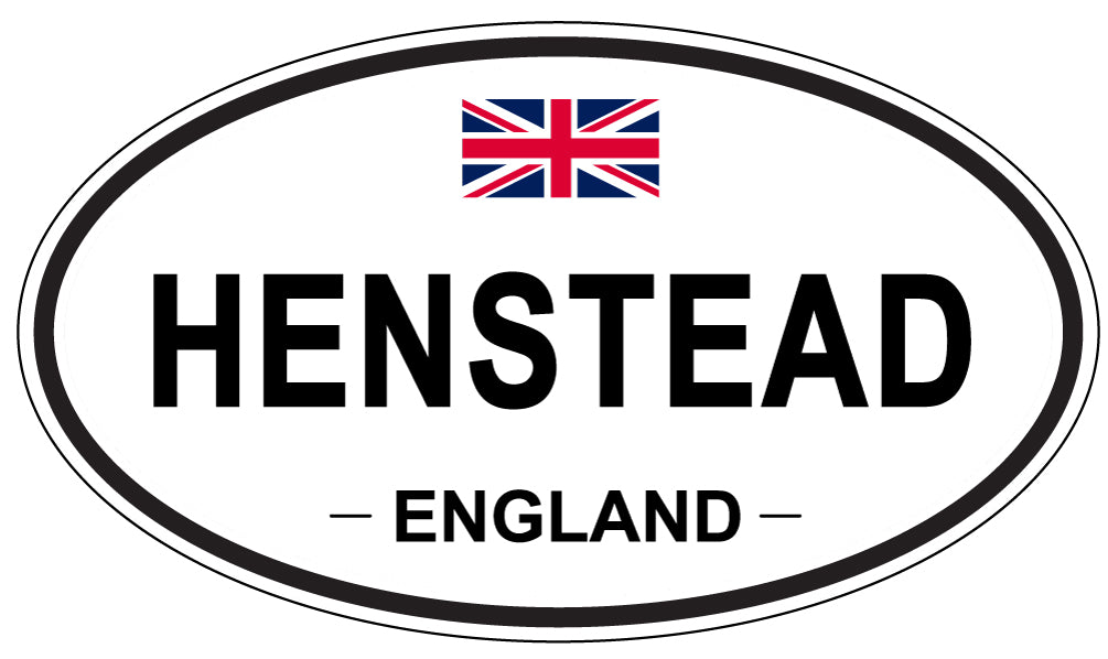 HENSTEAD, ENGLAND - Oval Sticker