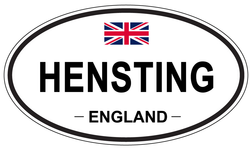 HENSTING, ENGLAND - Oval Sticker