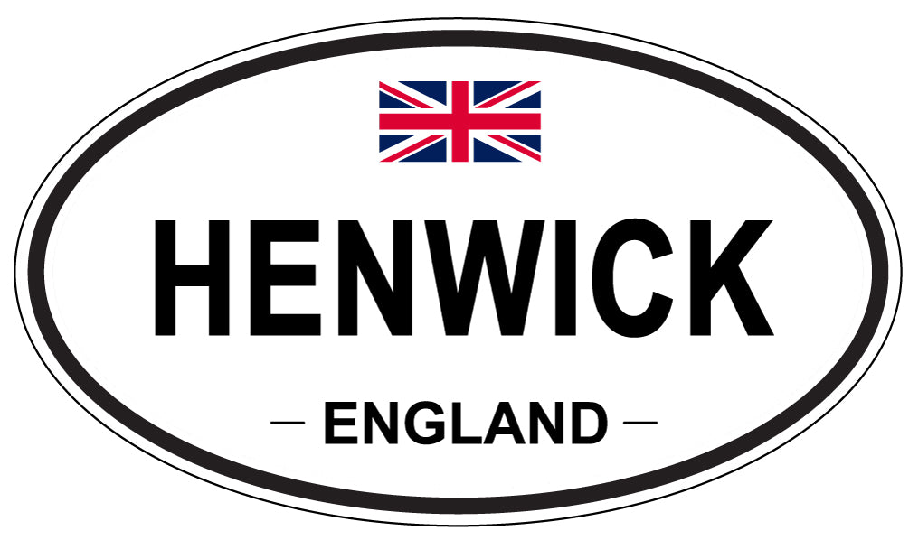 HENWICK, ENGLAND - Oval Sticker