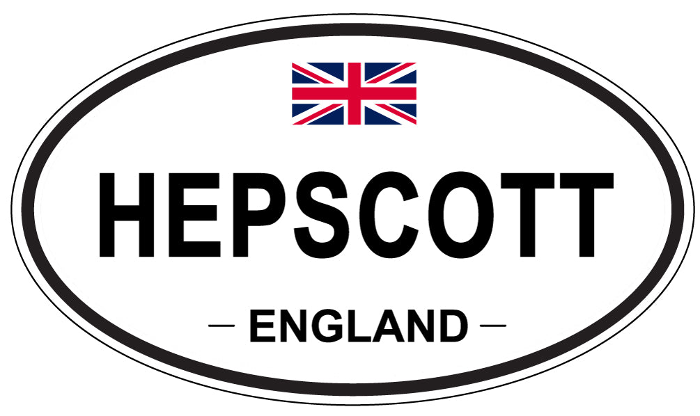 HEPSCOTT, England - Oval Magnet
