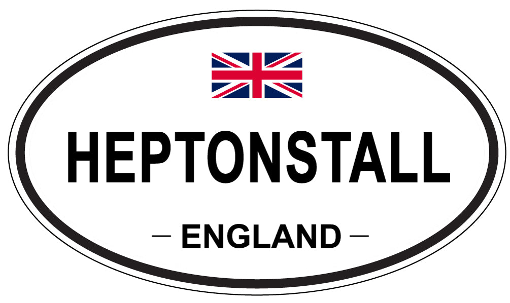 HEPTONSTALL, ENGLAND - Oval Sticker