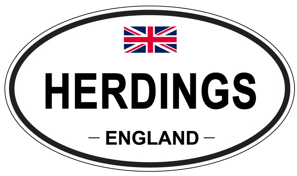 HERDINGS, England - Oval Magnet