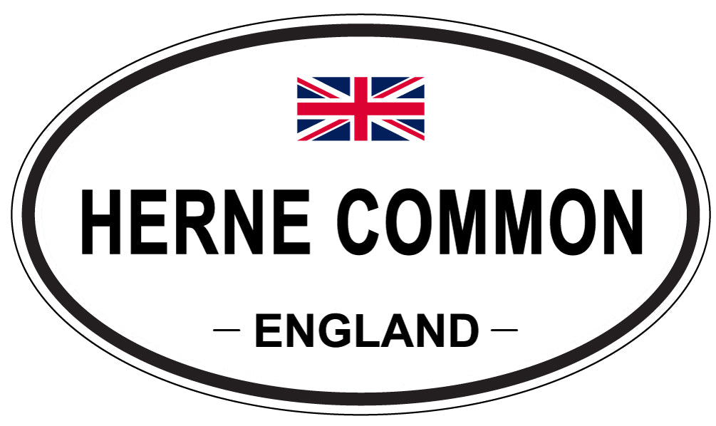 HERNE COMMON, ENGLAND - Oval Sticker