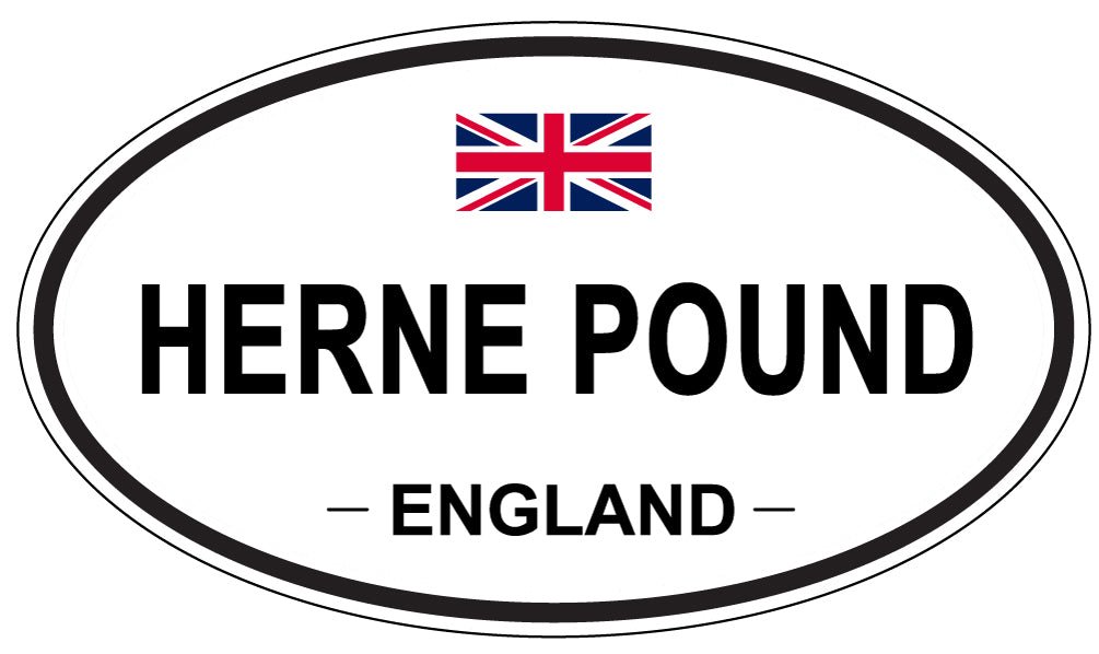 HERNE POUND, ENGLAND - Oval Sticker