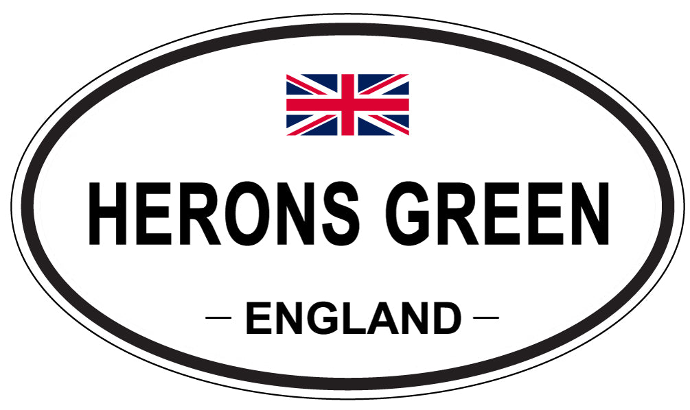 HERONS GREEN, England - Oval Magnet