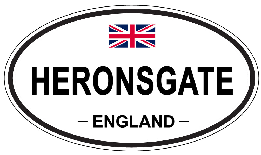 HERONSGATE, ENGLAND - Oval Sticker