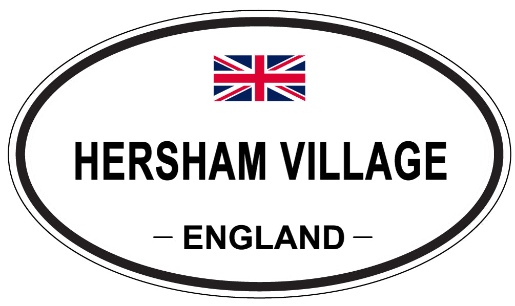 HERSHAM VILLAGE, England - Oval Magnet