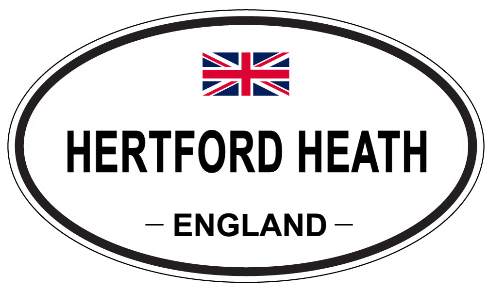 HERTFORD HEATH, ENGLAND - Oval Sticker
