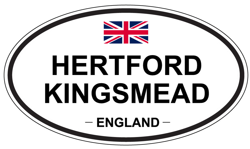 HERTFORD KINGSMEAD, ENGLAND - Oval Sticker