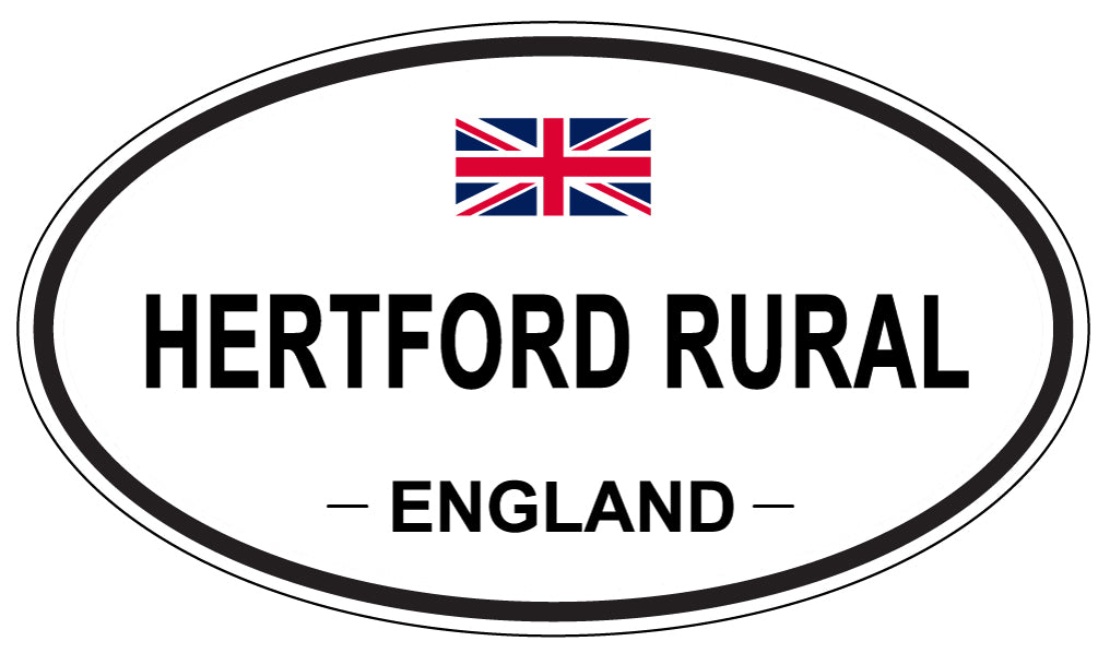 HERTFORD RURAL, England - Oval Magnet