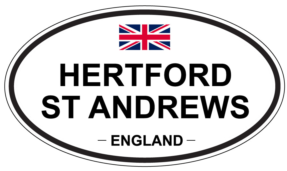 HERTFORD ST ANDREWS, England - Oval Magnet