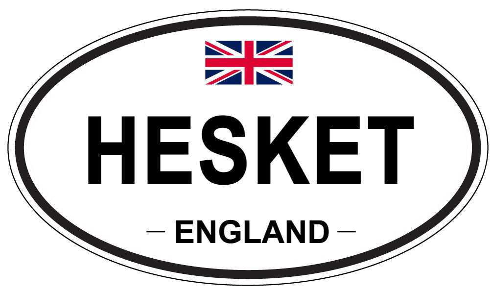 HESKET, ENGLAND - Oval Sticker