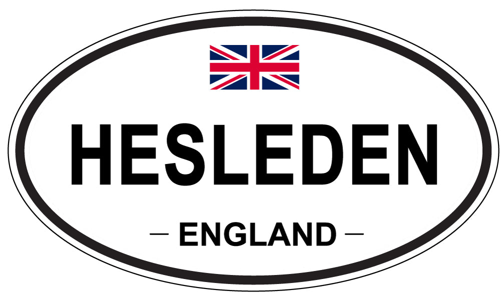 HESLEDEN, England - Oval Magnet