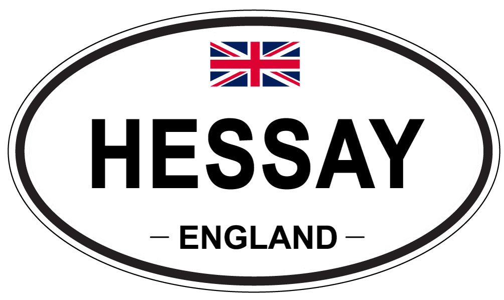 HESSAY, England - Oval Magnet