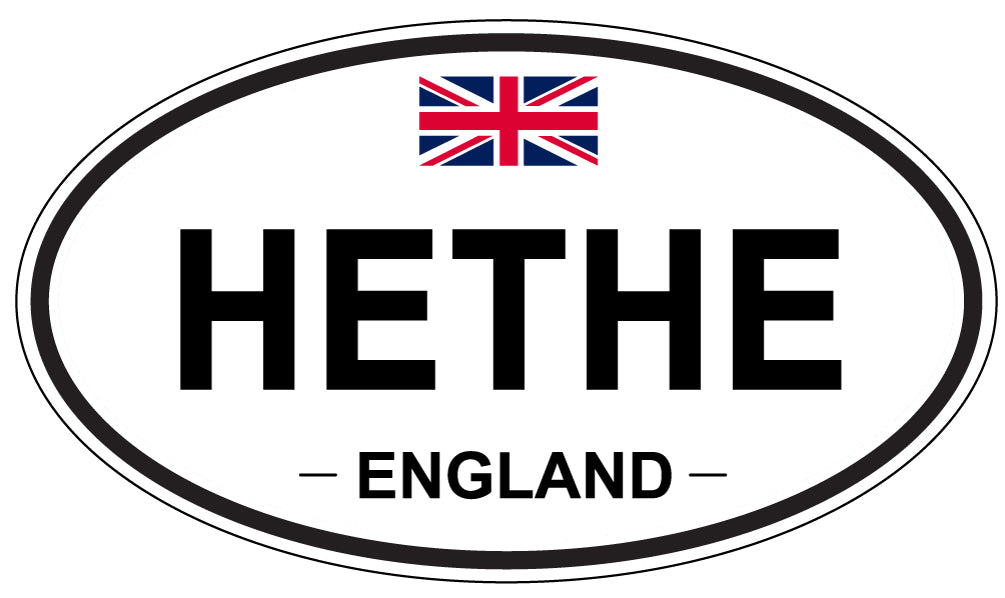 HETHE, ENGLAND - Oval Sticker