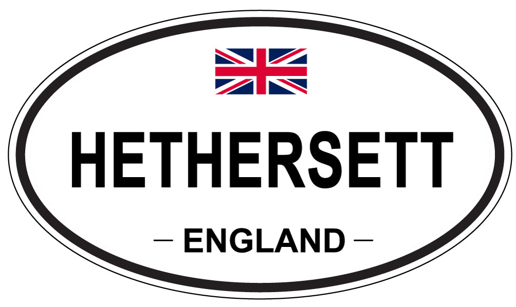 HETHERSETT, England - Oval Magnet