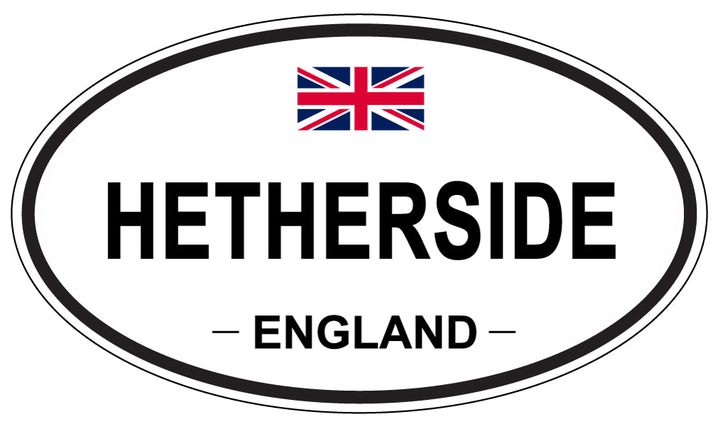 HETHERSIDE, ENGLAND - Oval Sticker