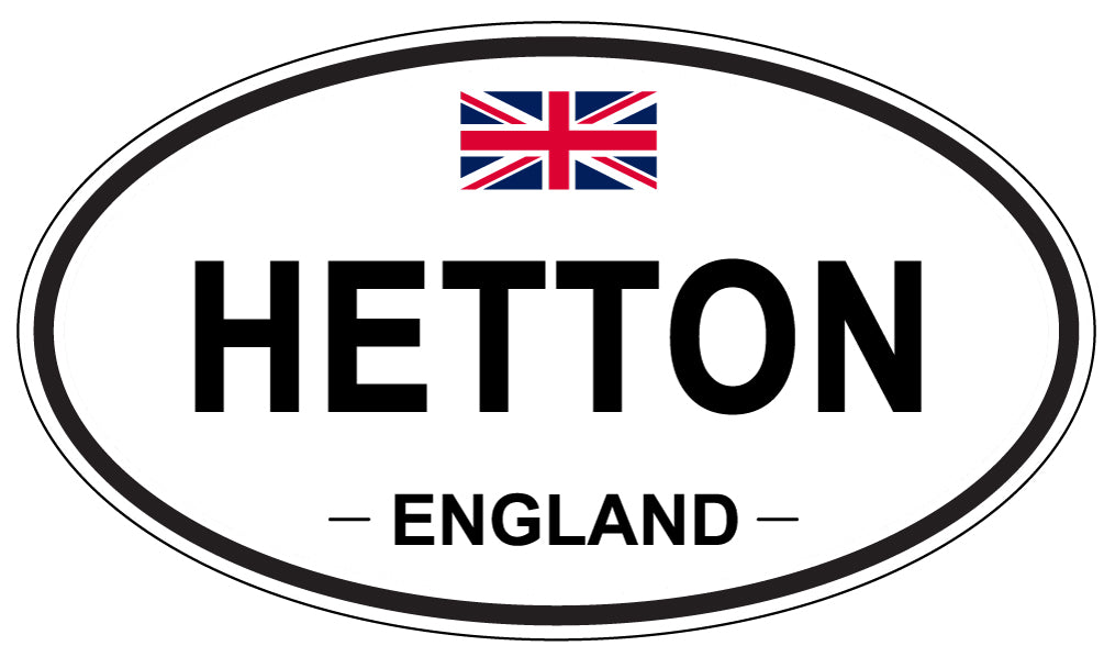 HETTON, England - Oval Magnet