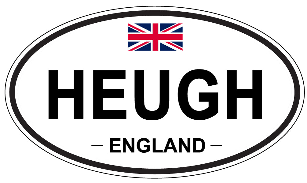 HEUGH, ENGLAND - Oval Sticker