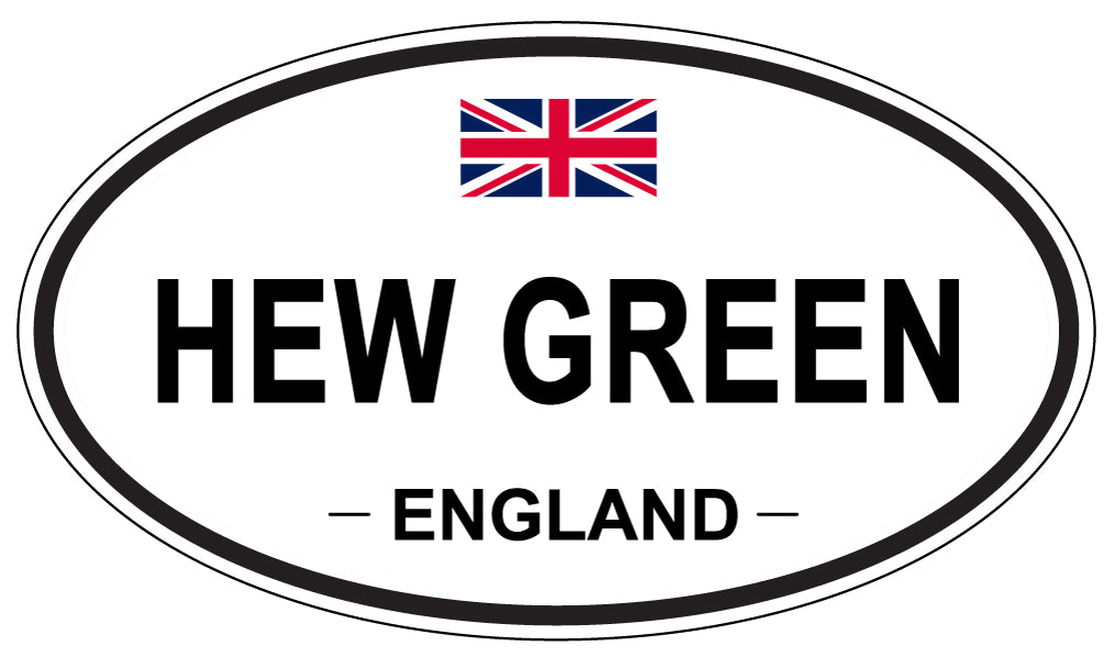 HEW GREEN, ENGLAND - Oval Sticker