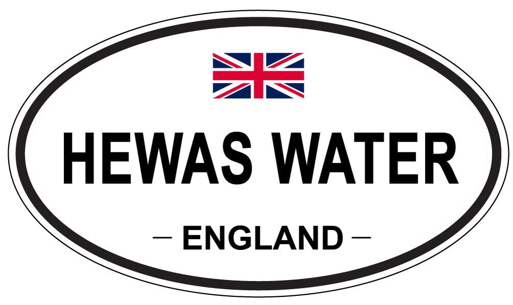 HEWAS WATER, ENGLAND - Oval Sticker