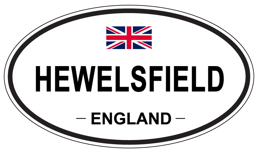 HEWELSFIELD, ENGLAND - Oval Sticker
