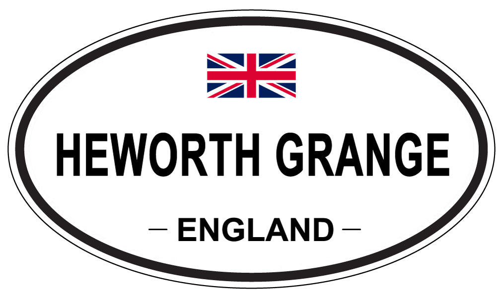 HEWORTH GRANGE, ENGLAND - Oval Sticker