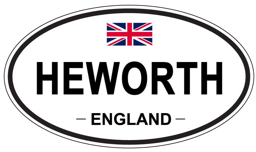 HEWORTH, ENGLAND - Oval Sticker