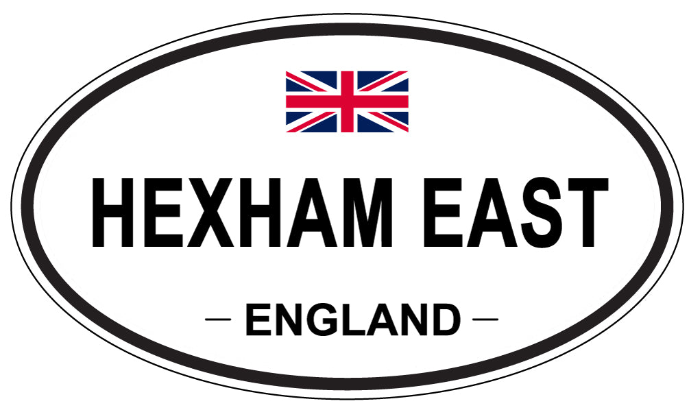 HEXHAM EAST, England - Oval Magnet