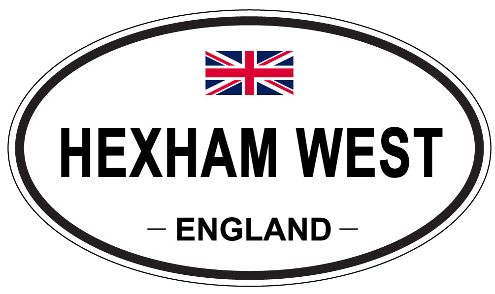 HEXHAM WEST, England - Oval Magnet