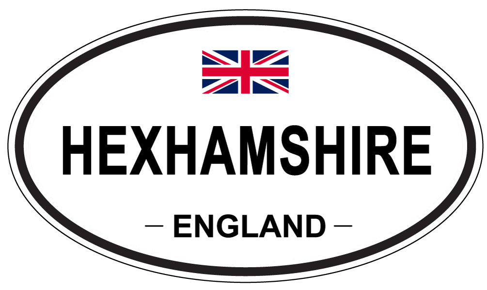 HEXHAMSHIRE, ENGLAND - Oval Sticker