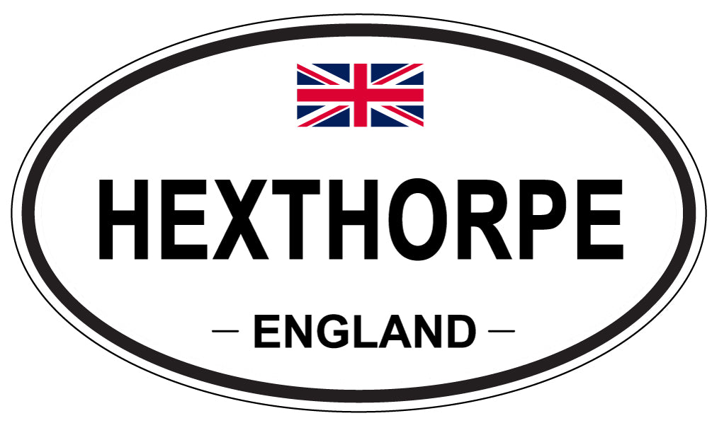 HEXTHORPE, ENGLAND - Oval Sticker