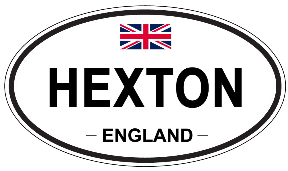 HEXTON, ENGLAND - Oval Sticker