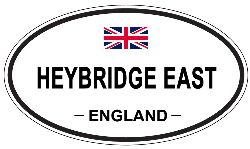HEYBRIDGE EAST, ENGLAND - Oval Sticker