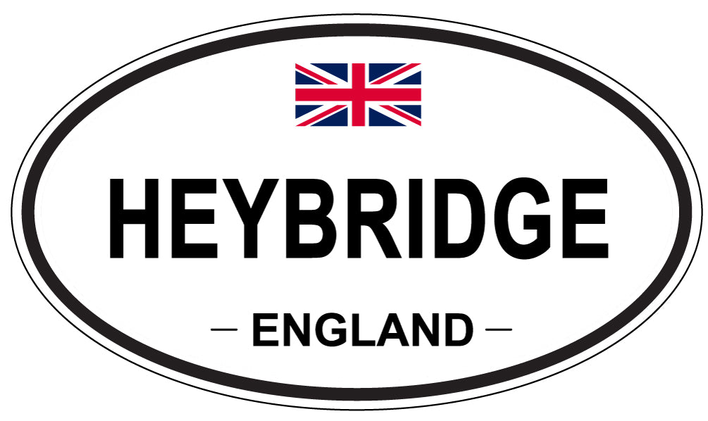 HEYBRIDGE, ENGLAND - Oval Sticker