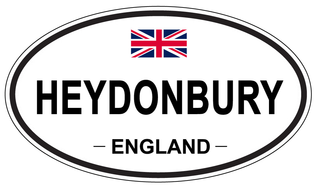 HEYDONBURY, ENGLAND - Oval Sticker