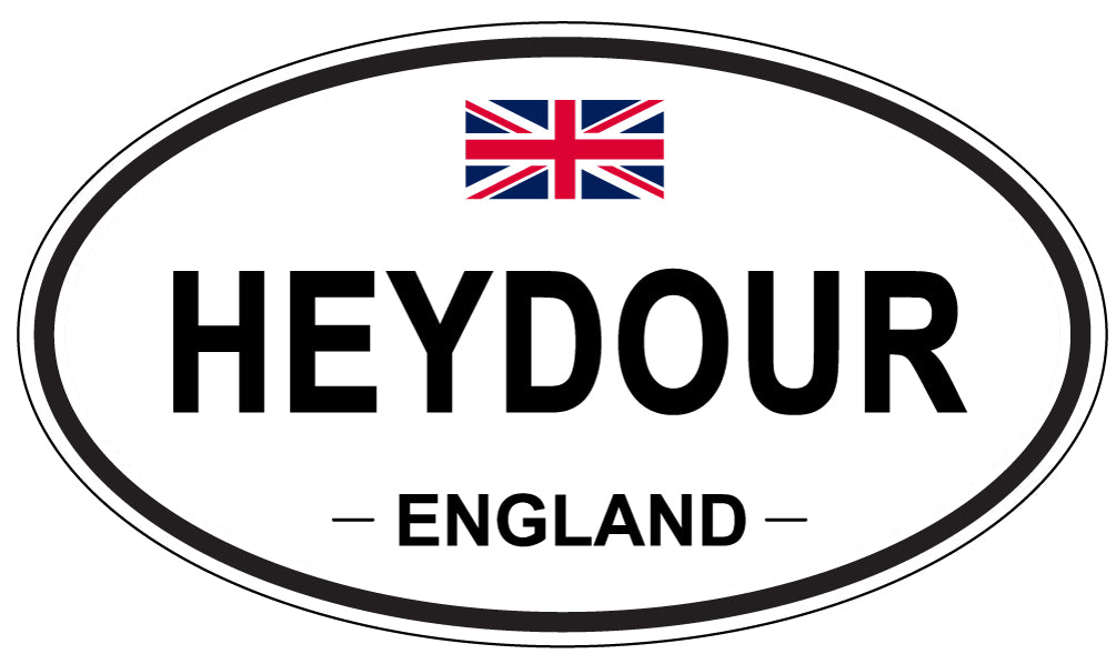HEYDOUR, ENGLAND - Oval Sticker