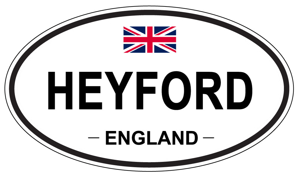 HEYFORD, ENGLAND - Oval Sticker