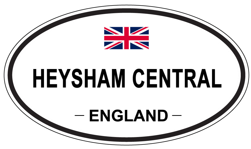 HEYSHAM CENTRAL, ENGLAND - Oval Sticker
