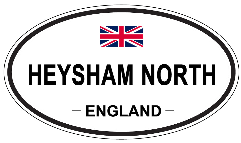 HEYSHAM NORTH, ENGLAND - Oval Sticker