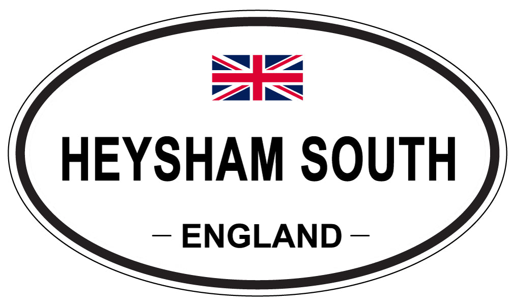 HEYSHAM SOUTH, ENGLAND - Oval Sticker