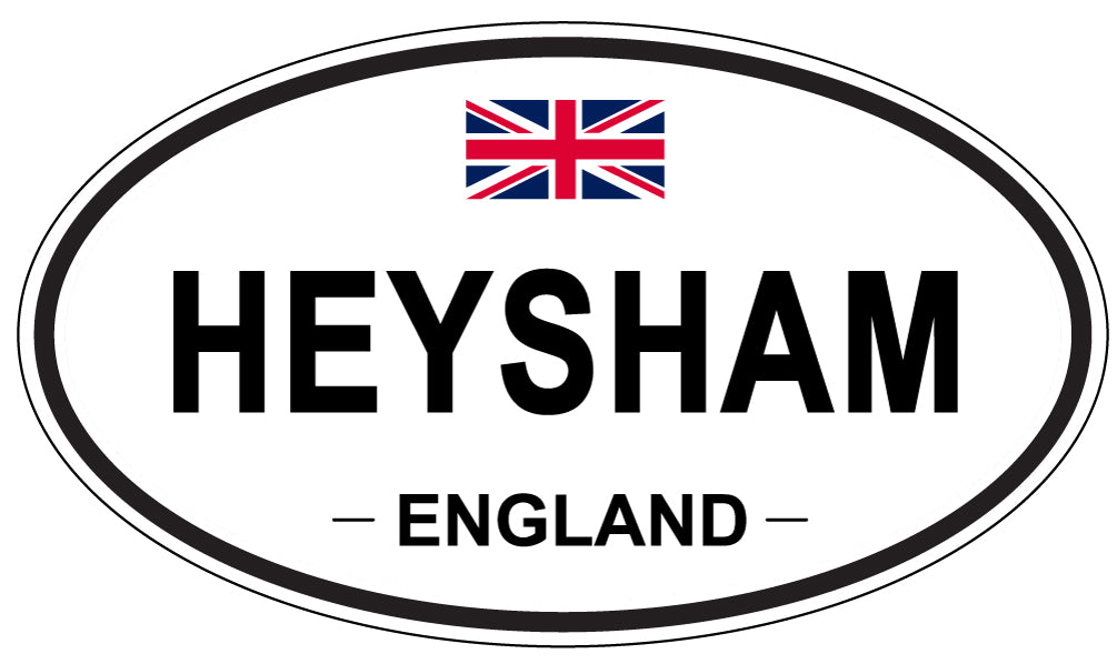 HEYSHAM, ENGLAND - Oval Sticker