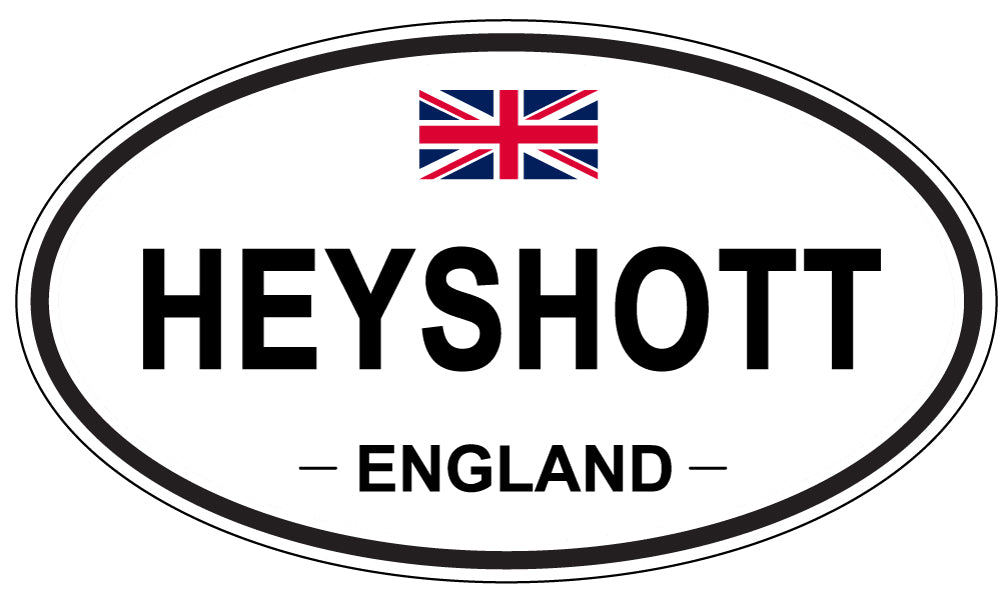 HEYSHOTT, ENGLAND - Oval Sticker