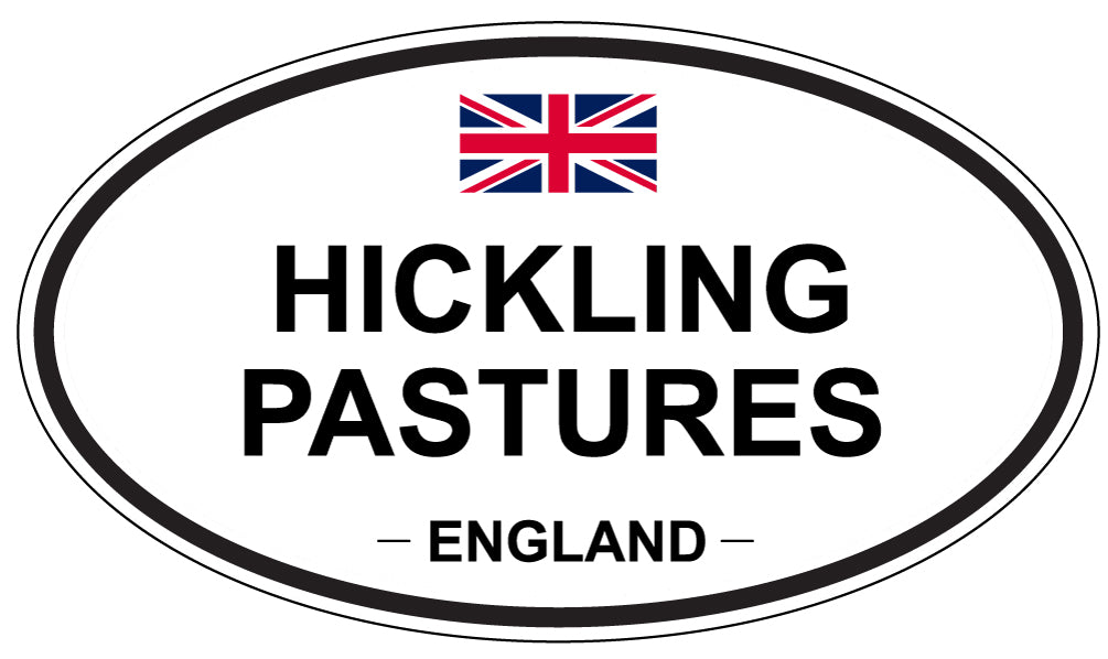 HICKLING PASTURES, ENGLAND - Oval Sticker