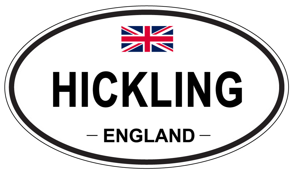 HICKLING, ENGLAND - Oval Sticker