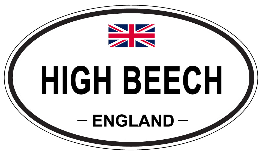 HIGH BEECH, ENGLAND - Oval Sticker