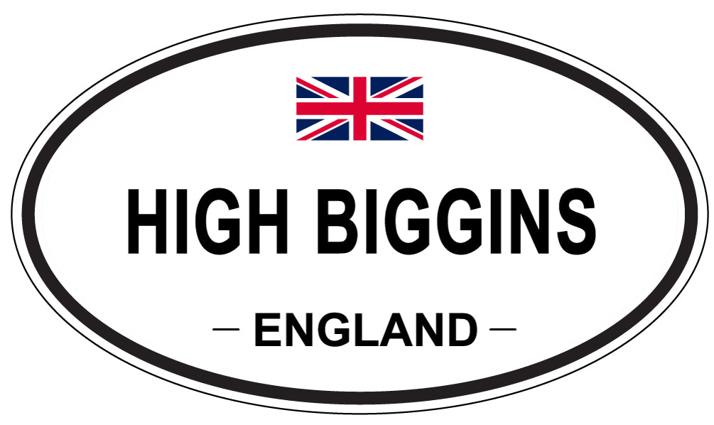 HIGH BIGGINS, England - Oval Magnet
